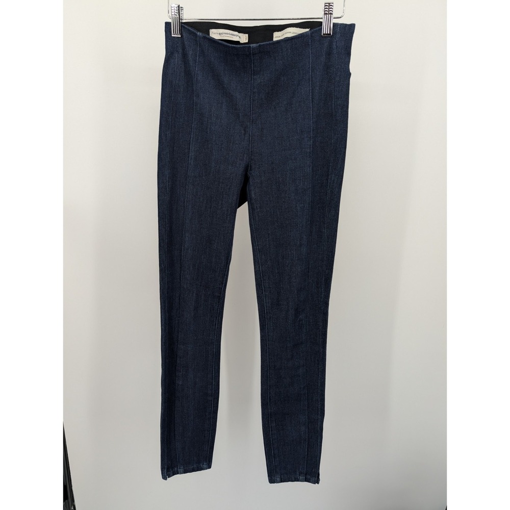 Anthro Pilcro & The Letterpress Womens High Rise Denim Leggings‎ Sz 27 Dark Wash